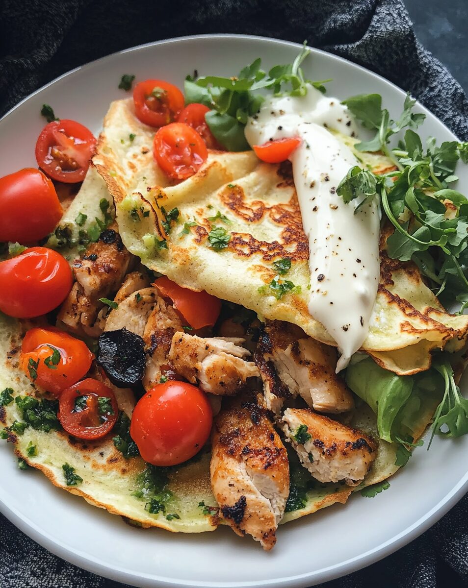 Chicken Crepe Riviera