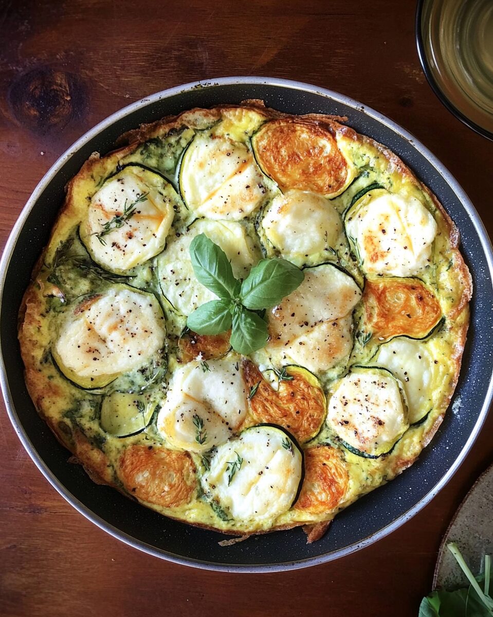 Halloumi and Zucchini Frittata