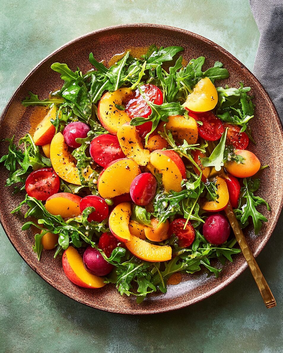 Arugula Salad with Stone Fruit