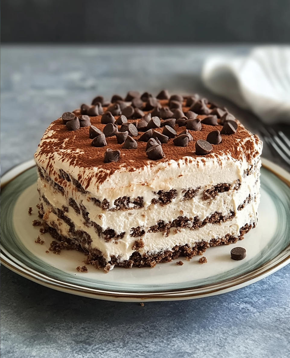Mocha Chip Icebox Cake