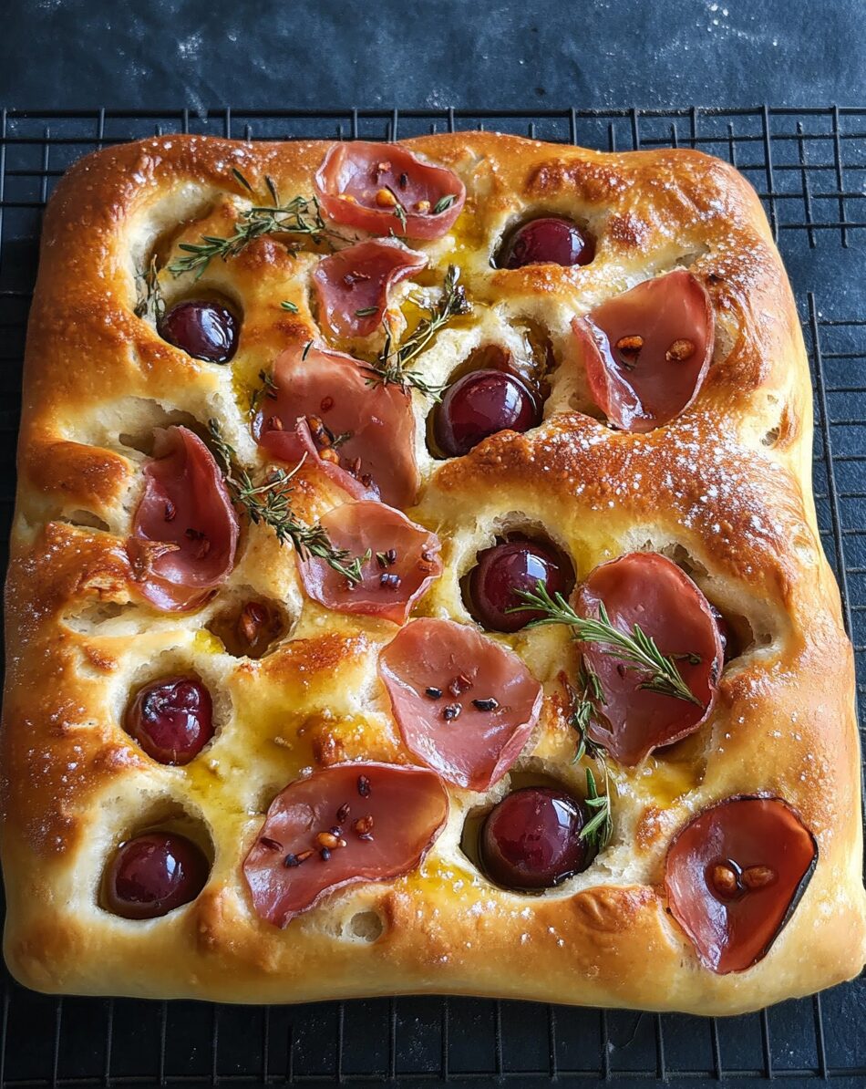 Prosciutto Plum Focaccia