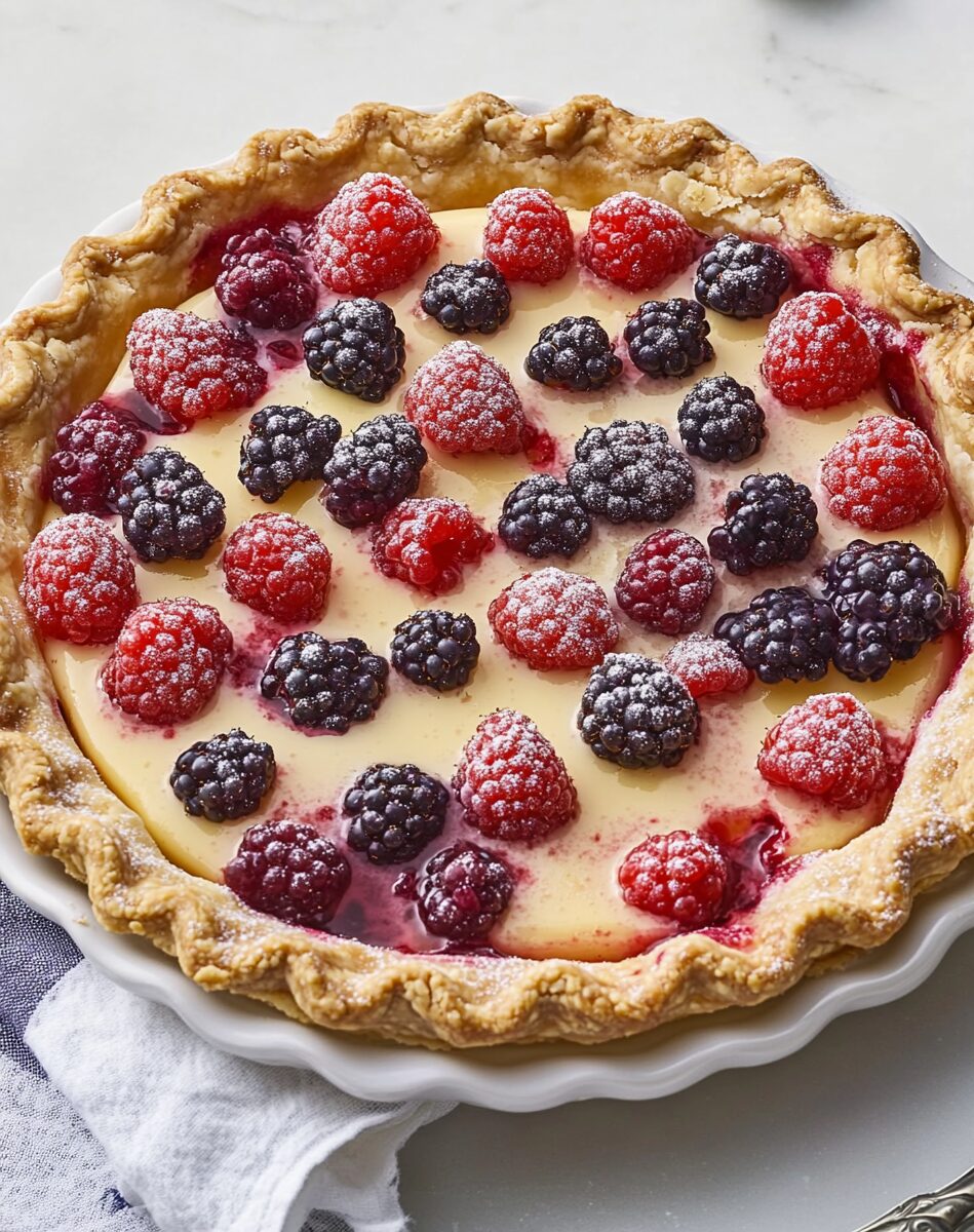 Berry Custard Pie