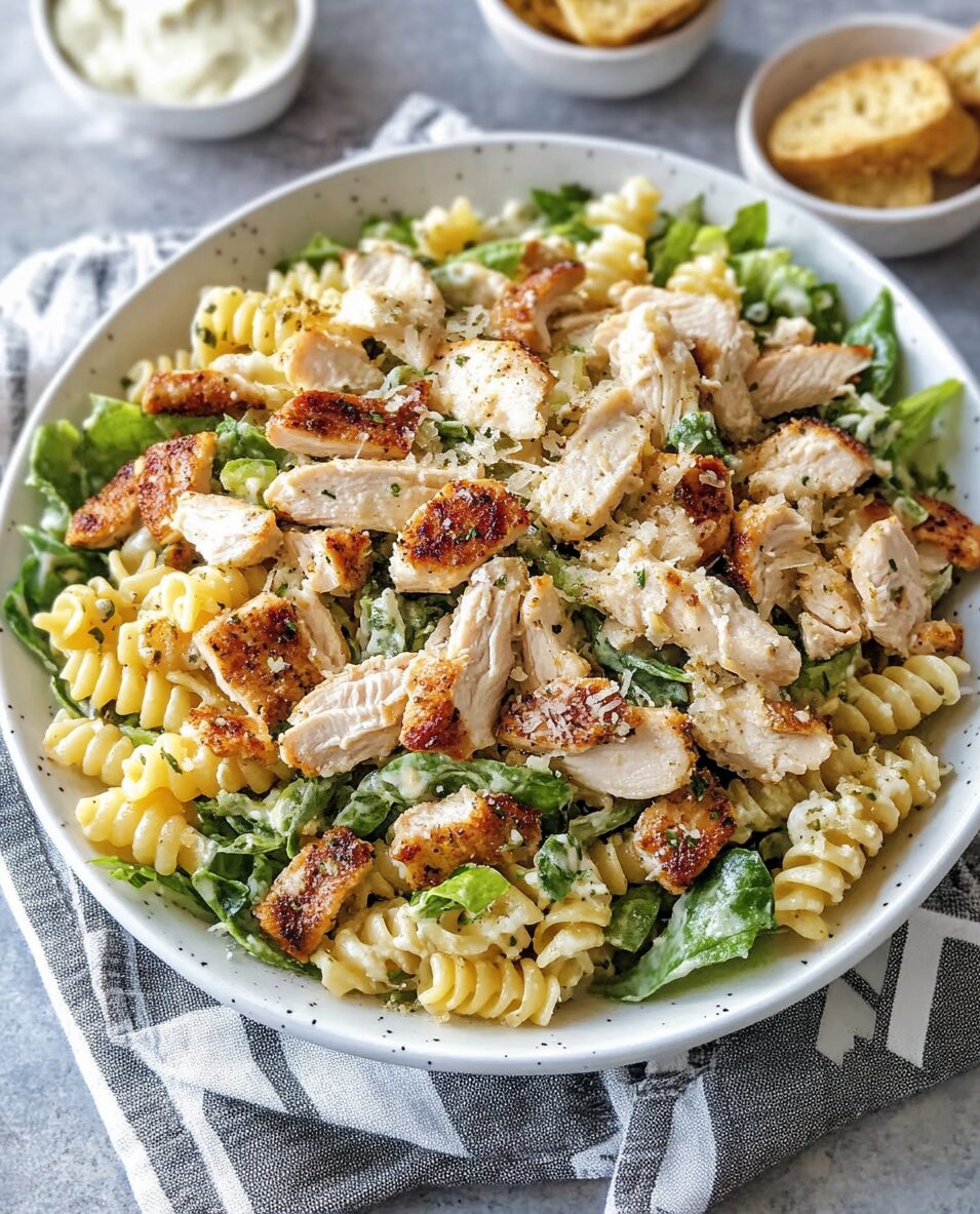 Chicken Caesar Pasta Salad