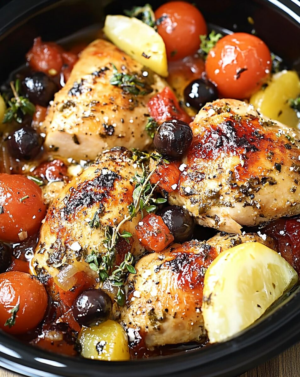 Crockpot Greek Chicken