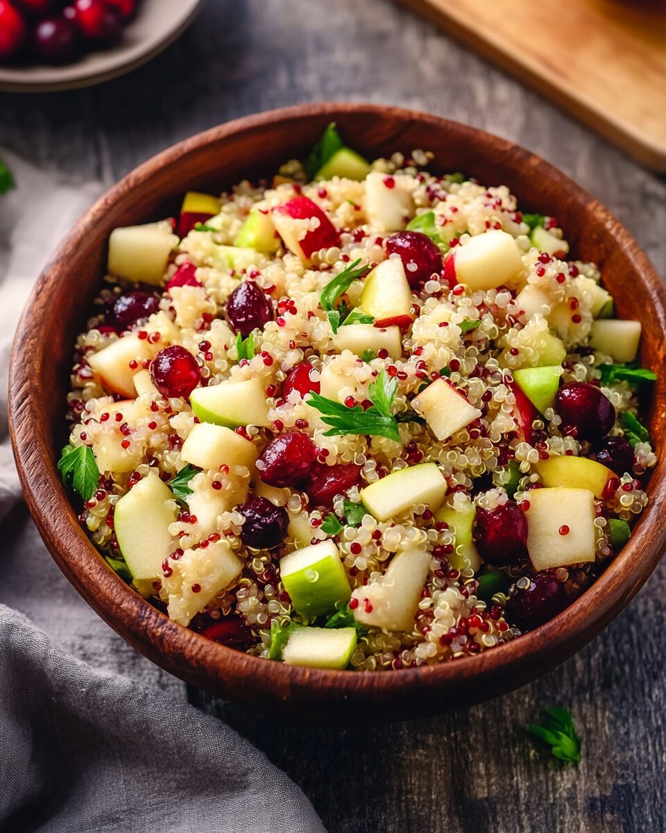 Cranberry Apple Quinoa Salad