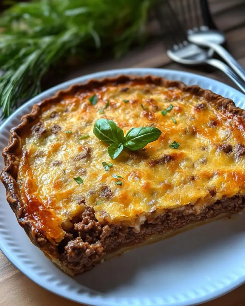 Keto Ground Beef Pie
