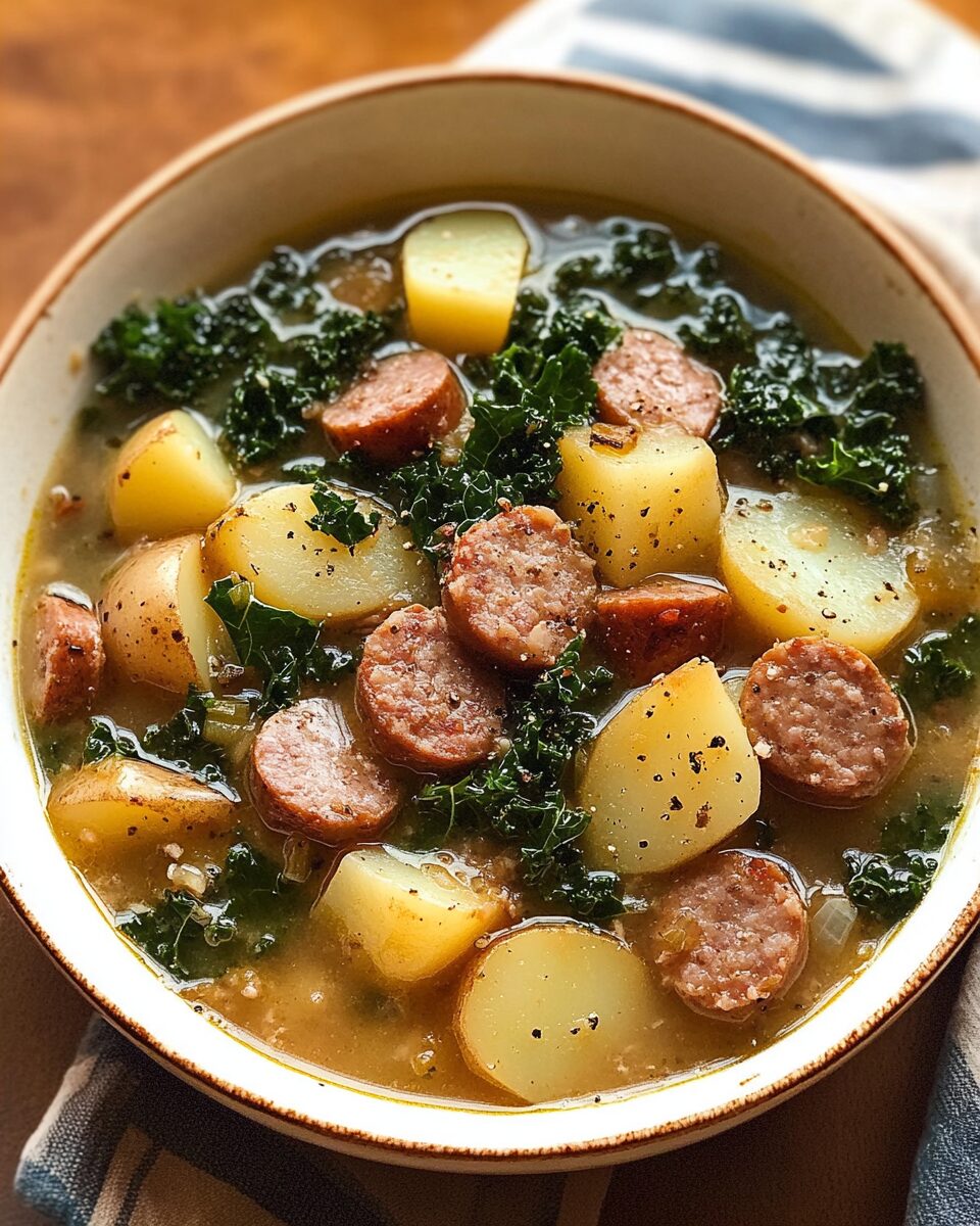 Sausage, Potato, and Kale Soup