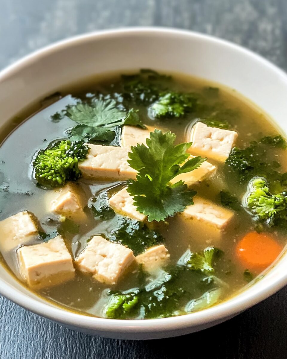 Cilantro Tofu Soup