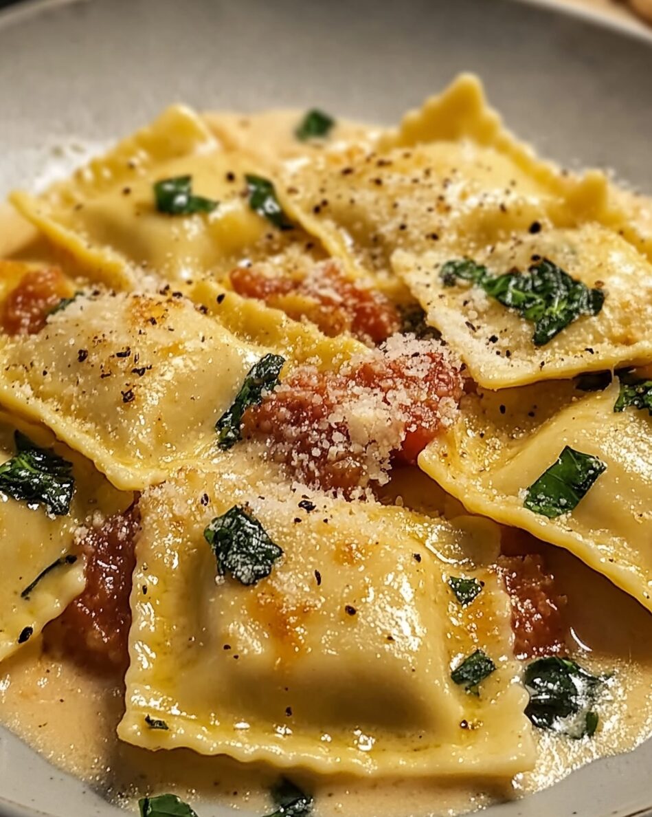 Creamy Tuscan Ravioli
