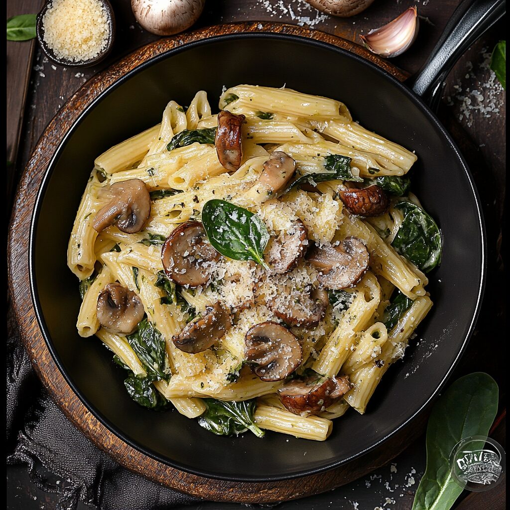Spinach Mushroom Pasta