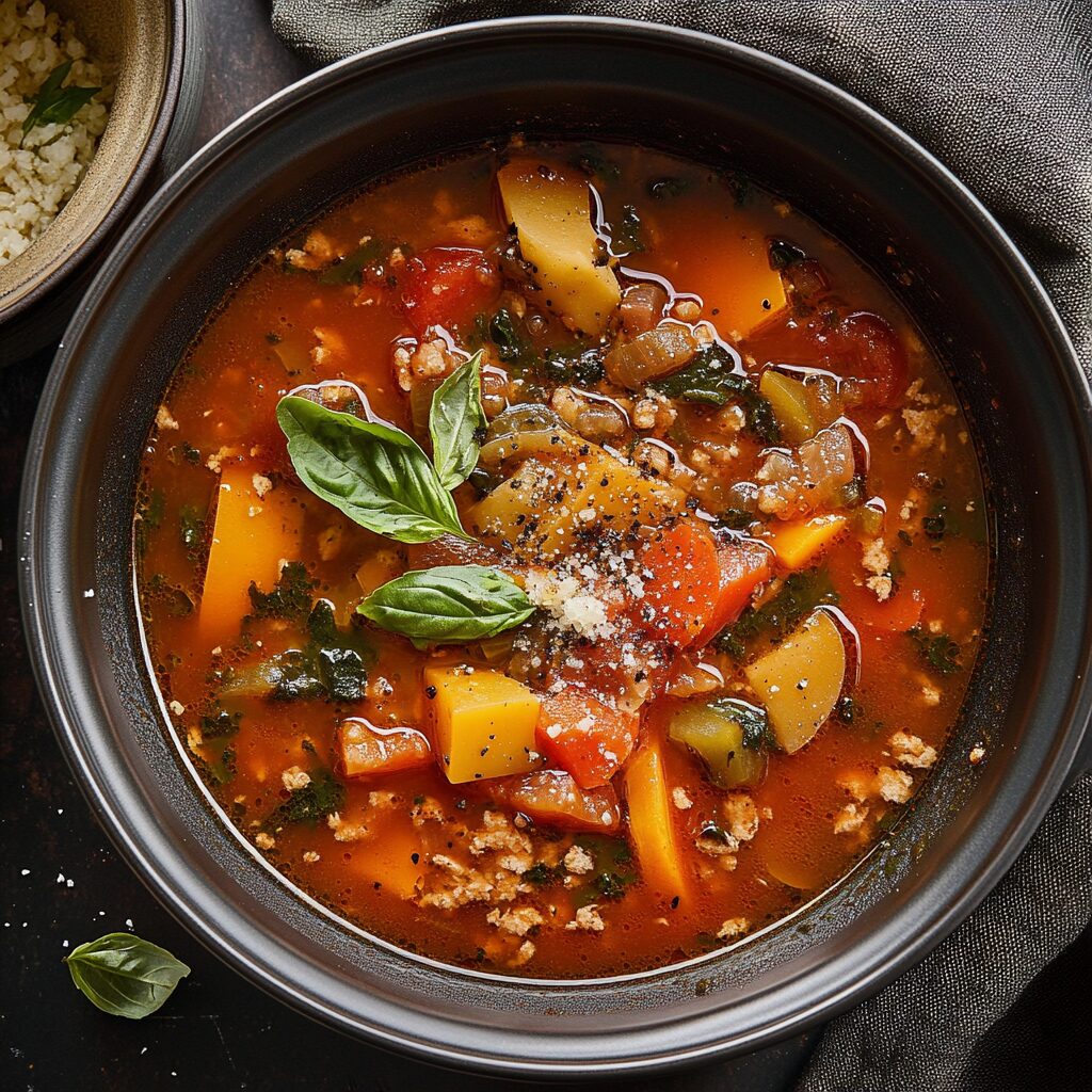 Slow Cooker Italian Summer Soup