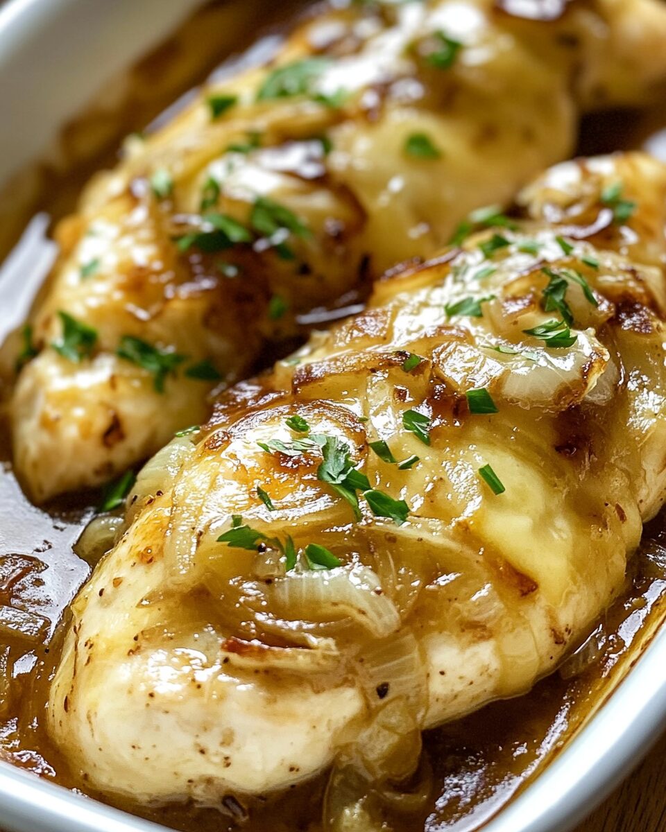 French Onion Chicken Bake