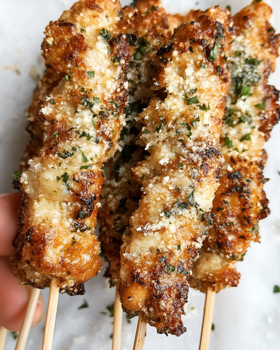Garlic Parmesan Skewers