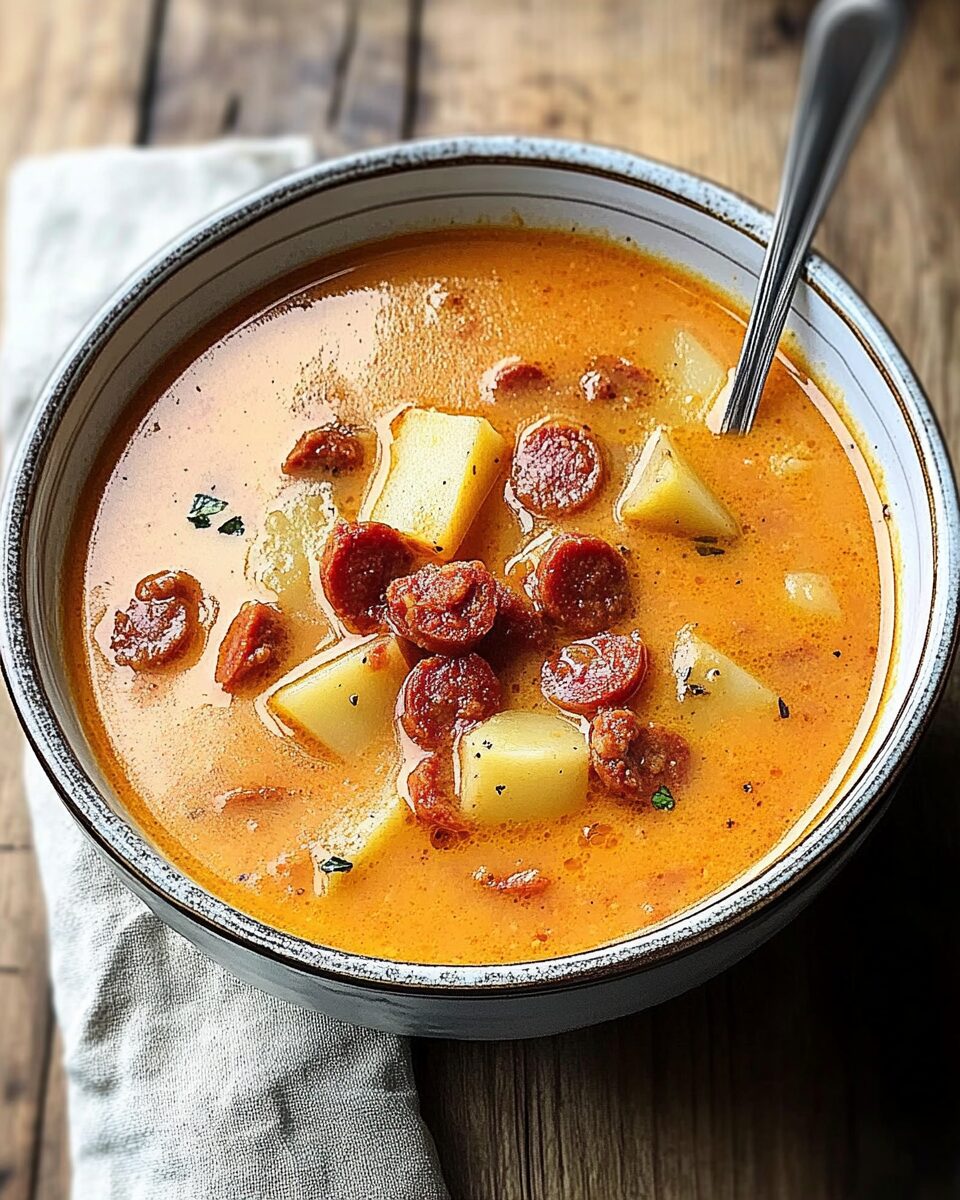 Spanish Potato Soup with Chorizo