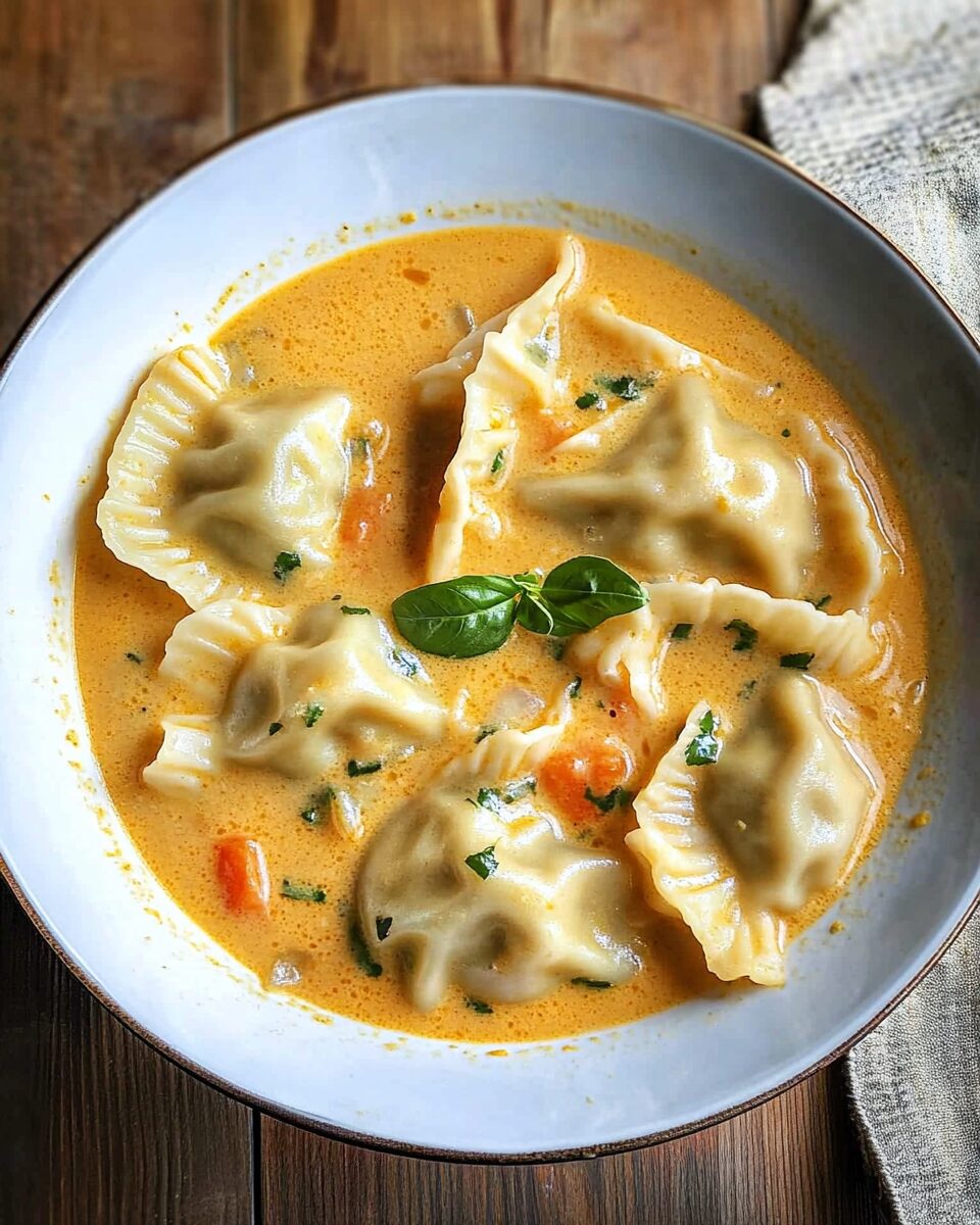 Thai Coconut Curry Dumpling Soup