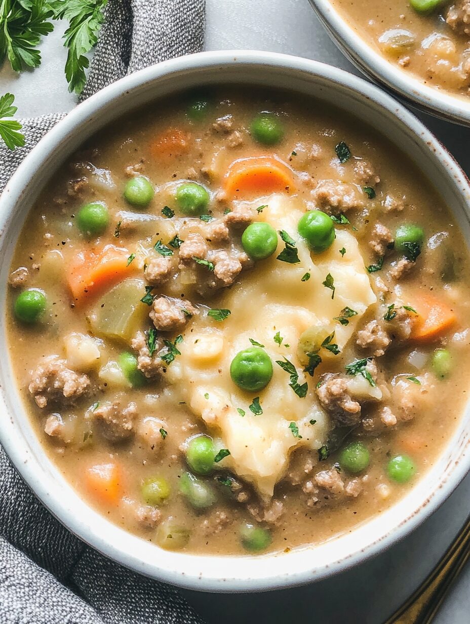 Creamy Cashew Shepherd’s Pie Soup