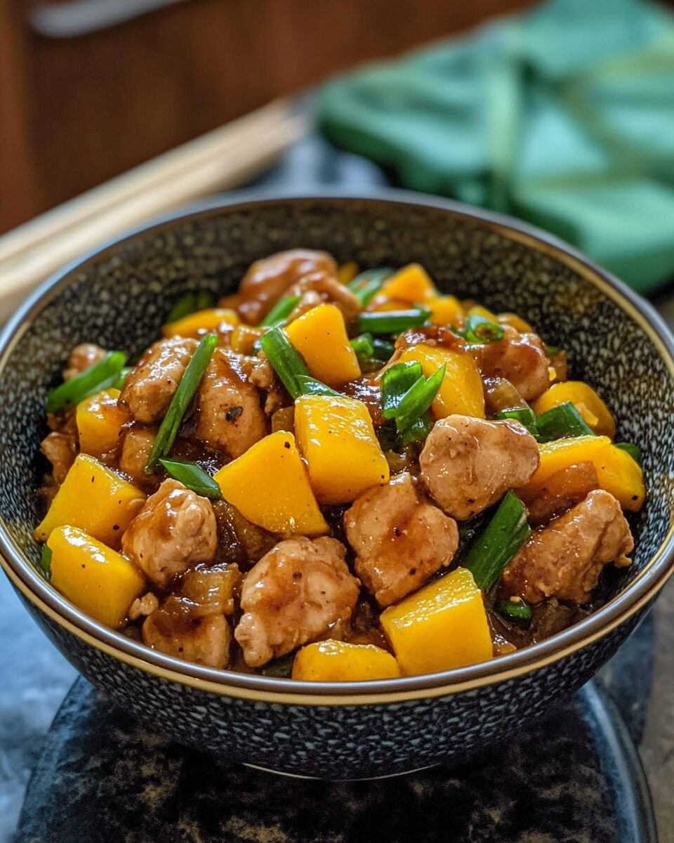 Asian Mango Chicken Stir Fry