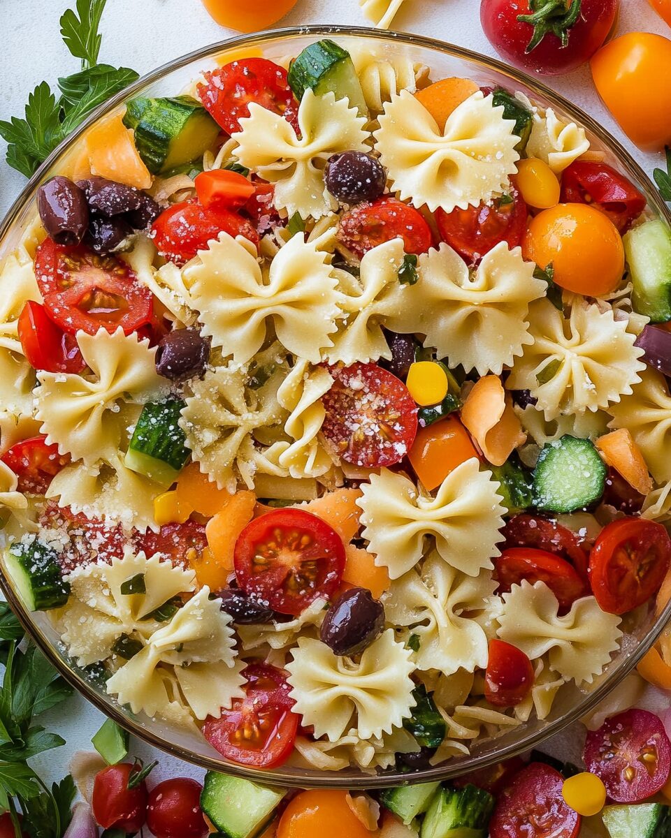 Parmesan Bow Tie Italian Pasta Salad