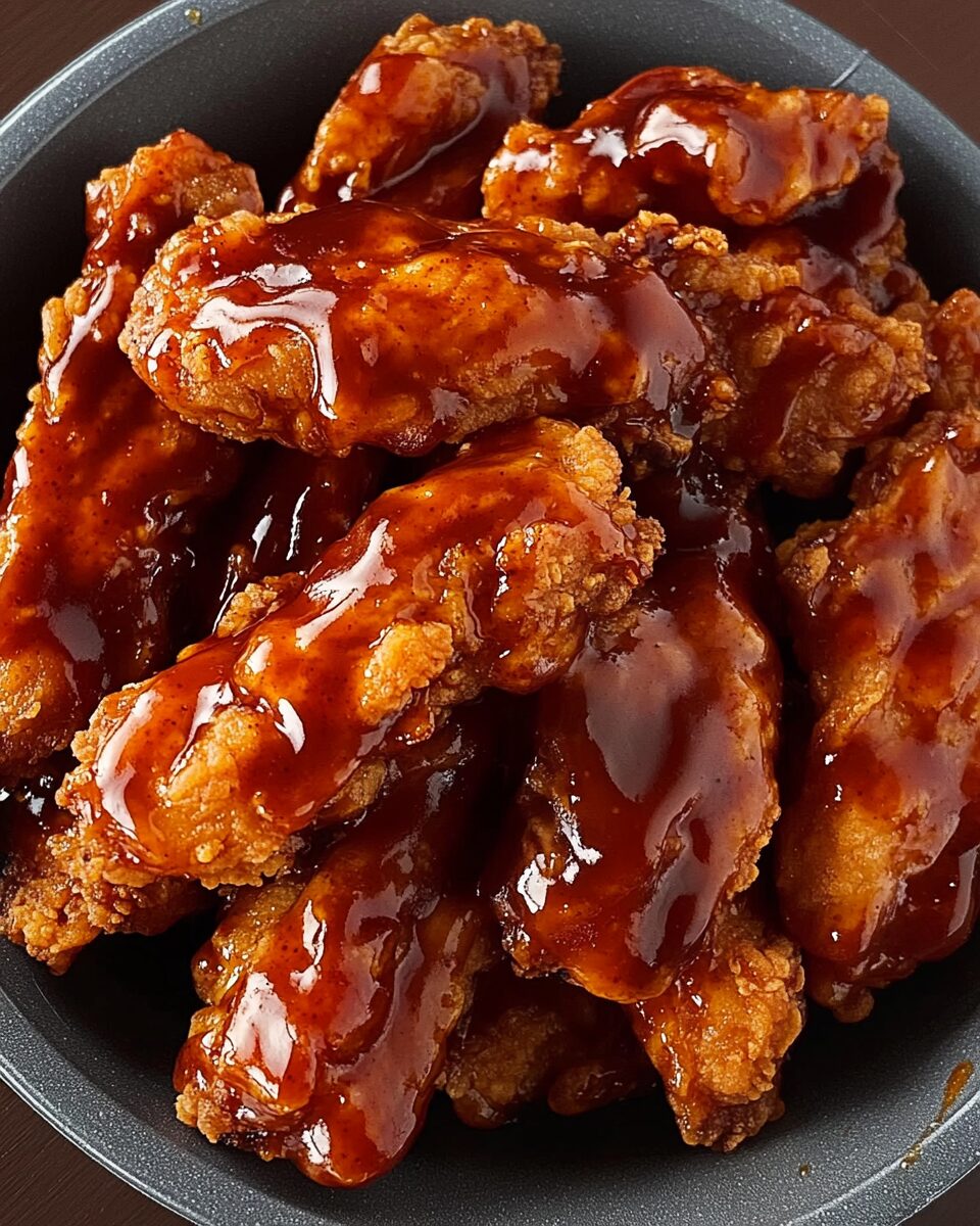 Super Crispy Honey BBQ Fried Chicken Tenders