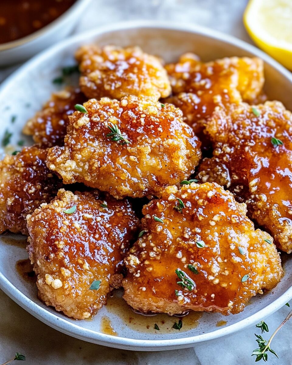 Baked Crunchy Hot Honey Chicken