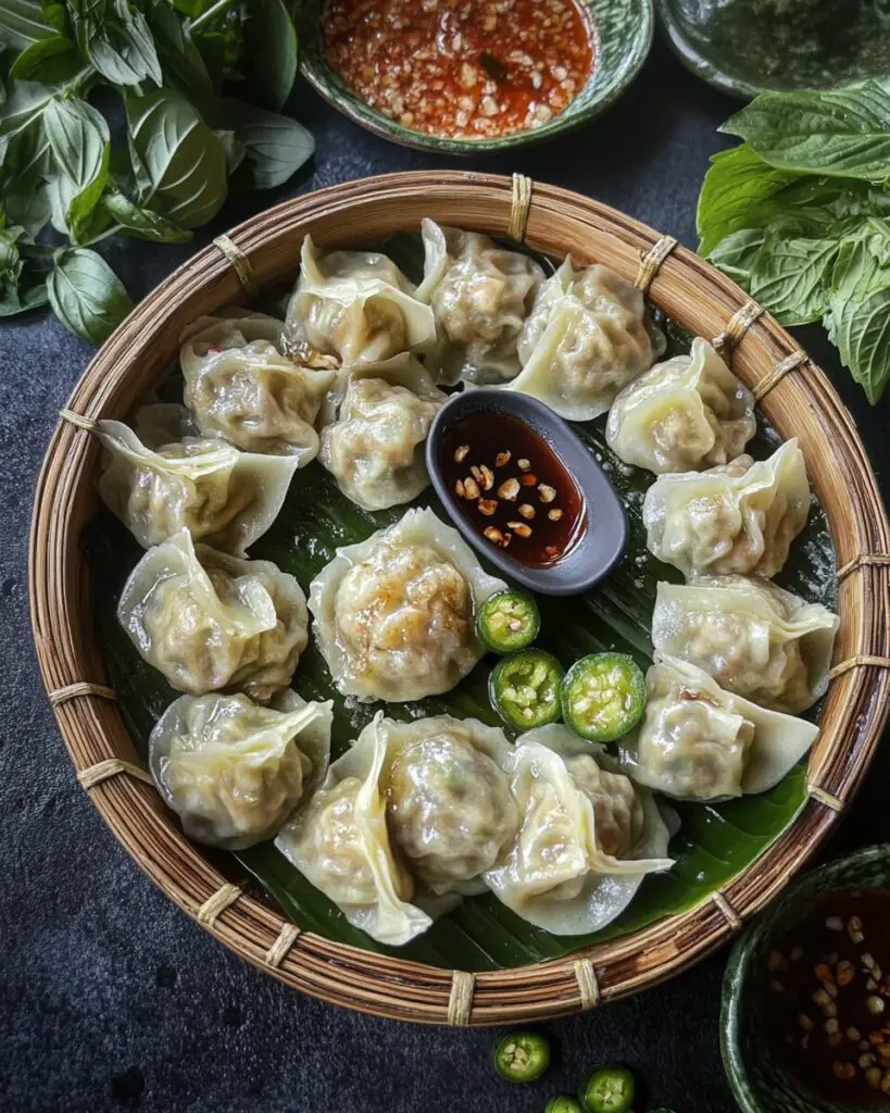 Kanom Jeeb (Thai Dumplings)