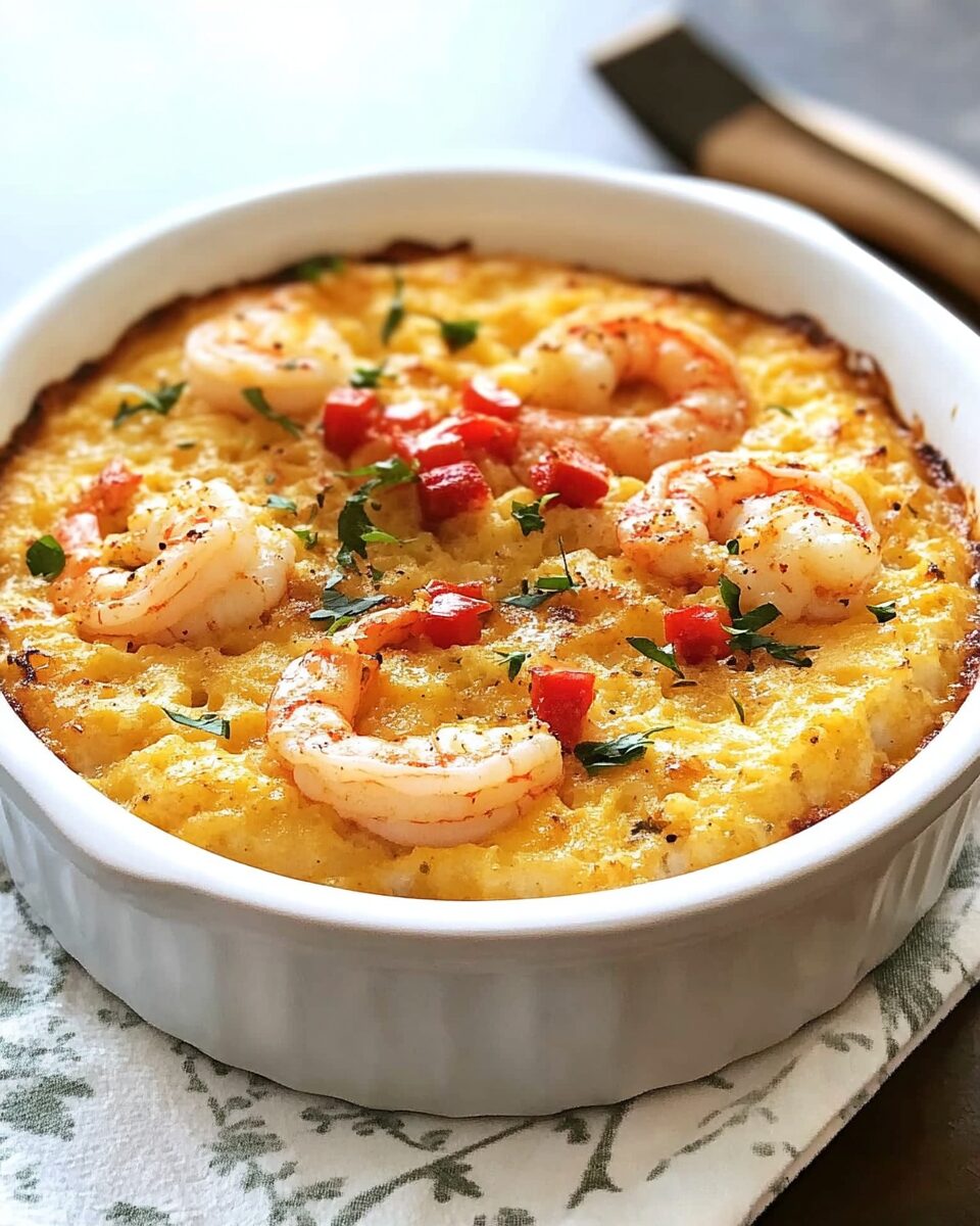 Spicy Shrimp and Grits Casserole