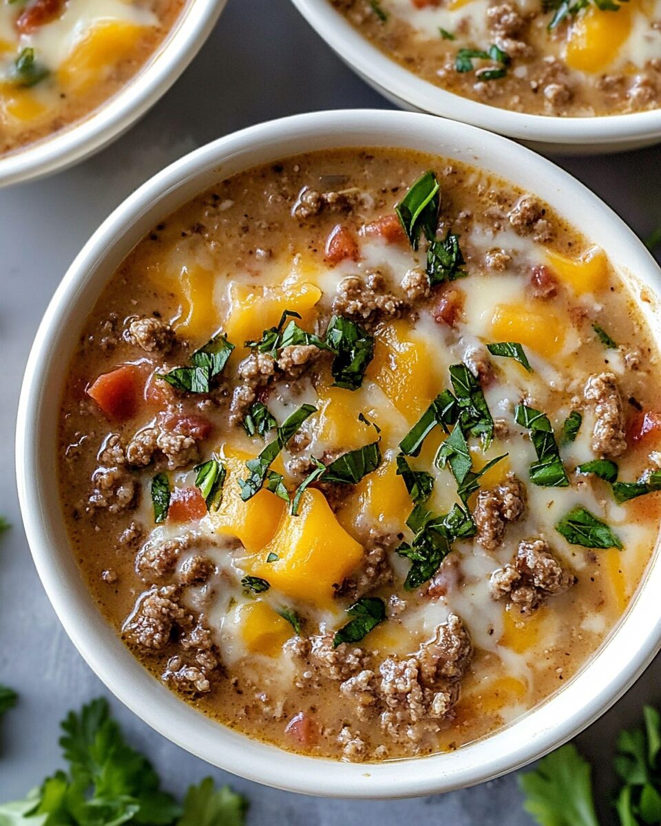 Cheeseburger Soup