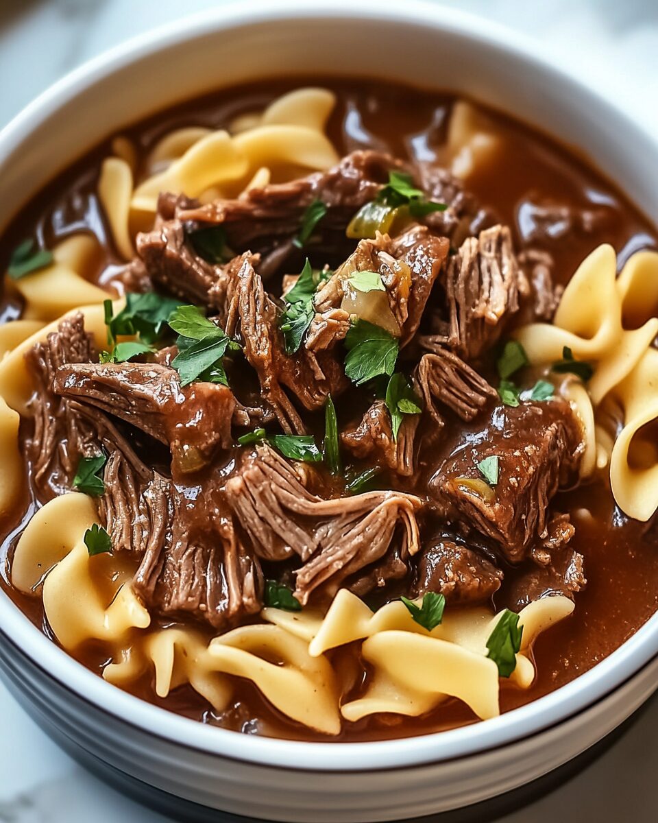 Crockpot Beef and Noodles