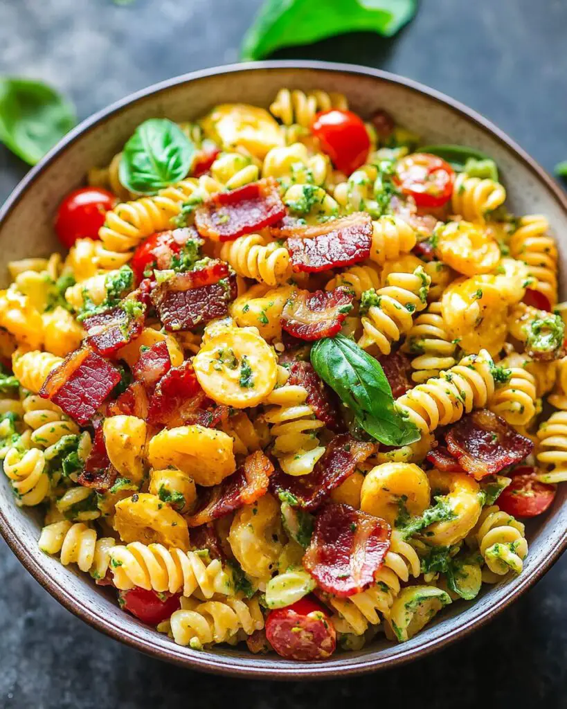 Corn Pasta Salad with Bacon