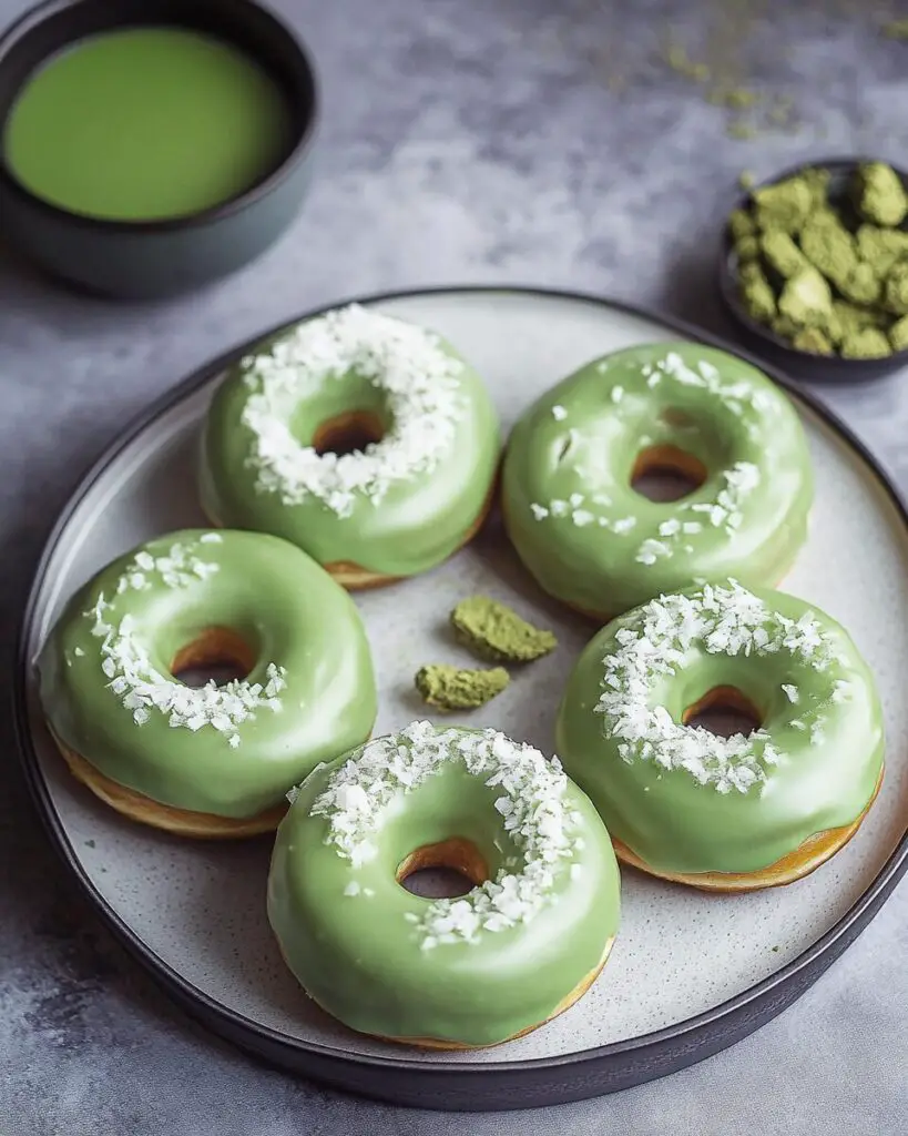 Baked Matcha Donuts