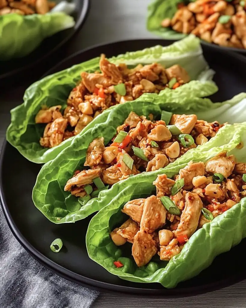 Thai Chicken Lettuce Wraps