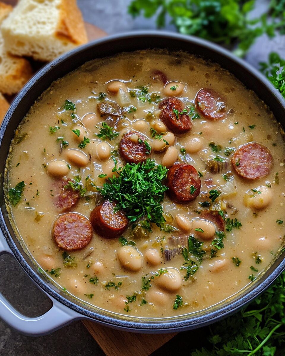 Creamy Bean Soup with Kielbasa