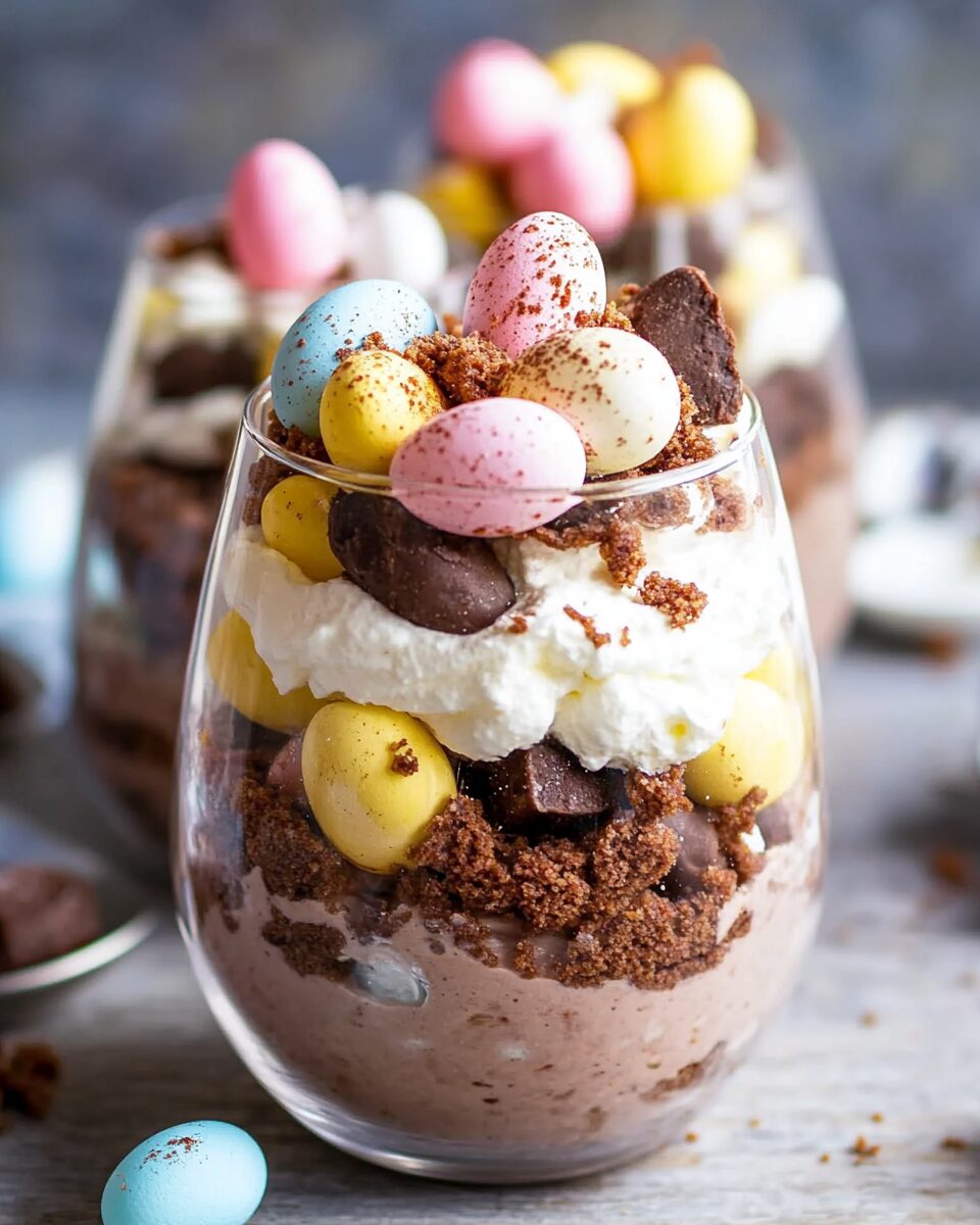 Mini Eggs Brownie Parfaits