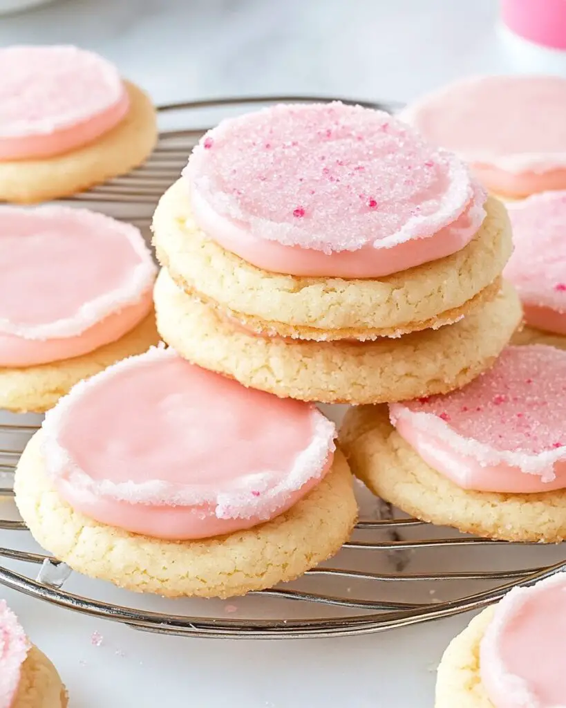 Crumbl-Style Pink Sugar Cookies