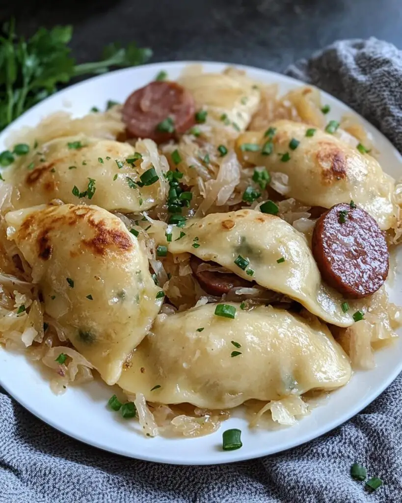 Kielbasa Sauerkraut Pierogies