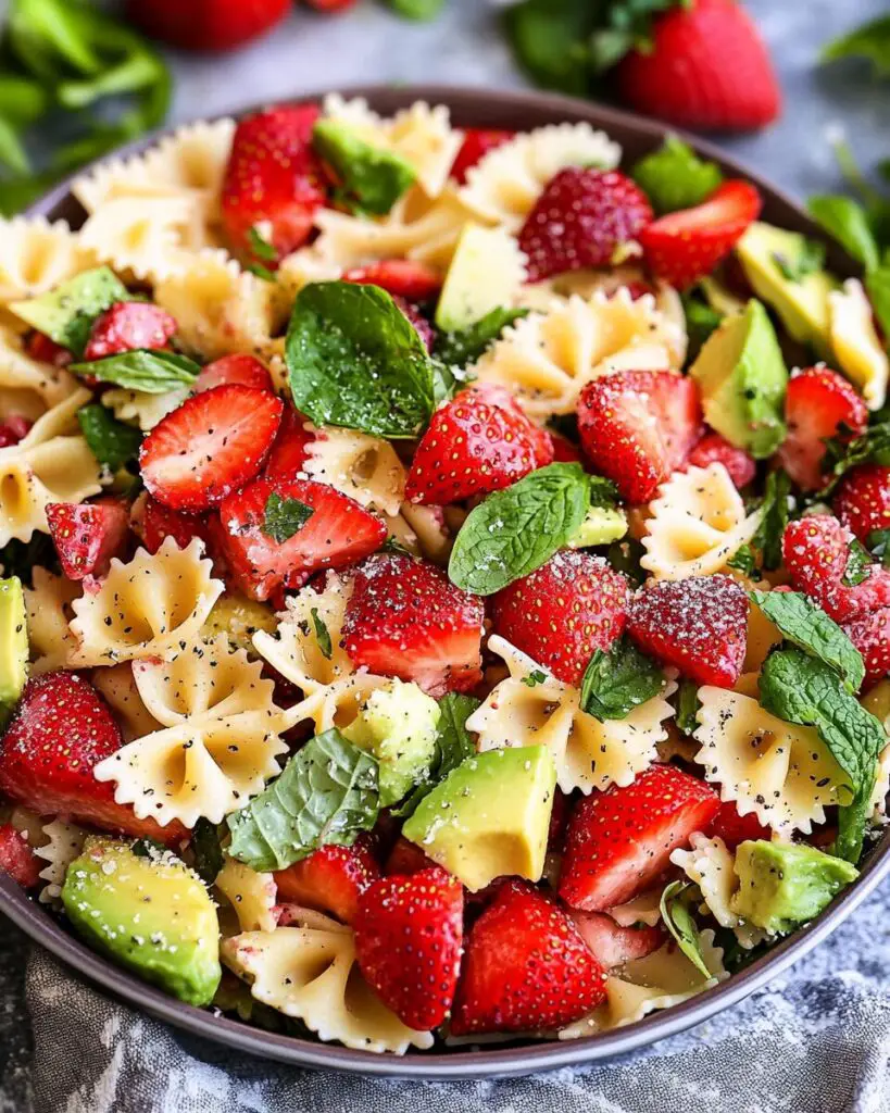 Strawberry Avocado Pasta Salad