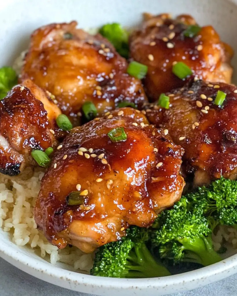 Soy Garlic Chicken Thighs
