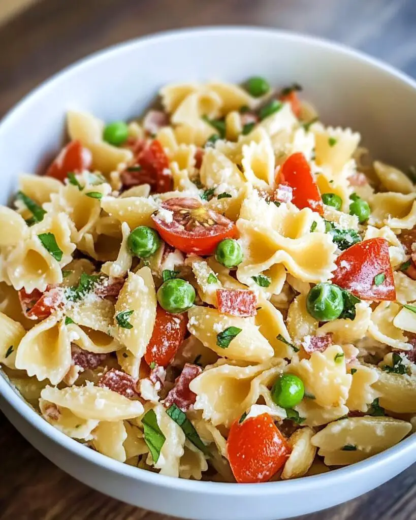 Summer Fresh Creamy Pasta Salad