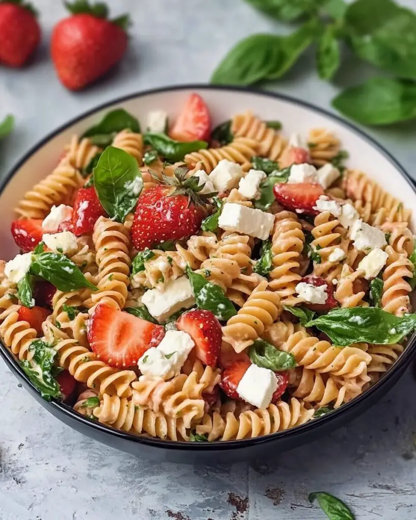 Strawberry Pasta Salad with Feta