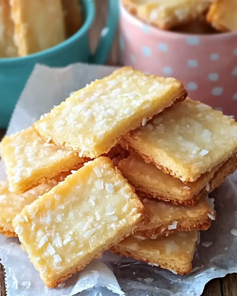Slice & Bake Coconut Shortbread Cookies