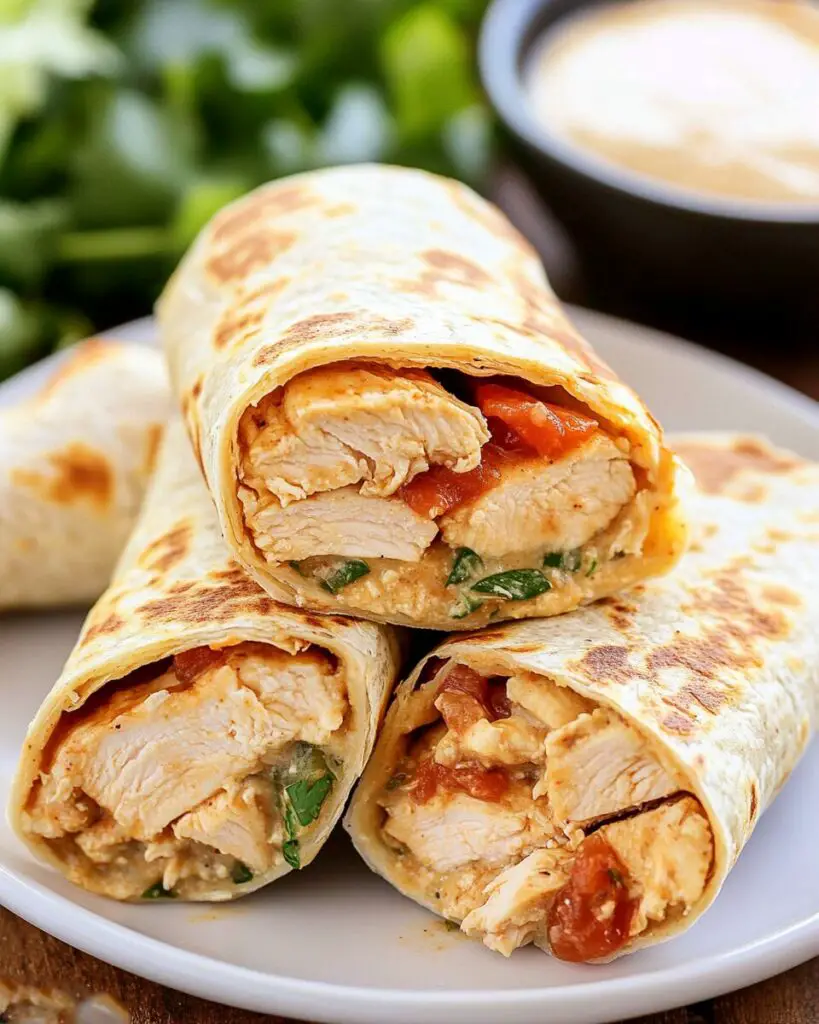 Salsa Ranch Chicken Wraps