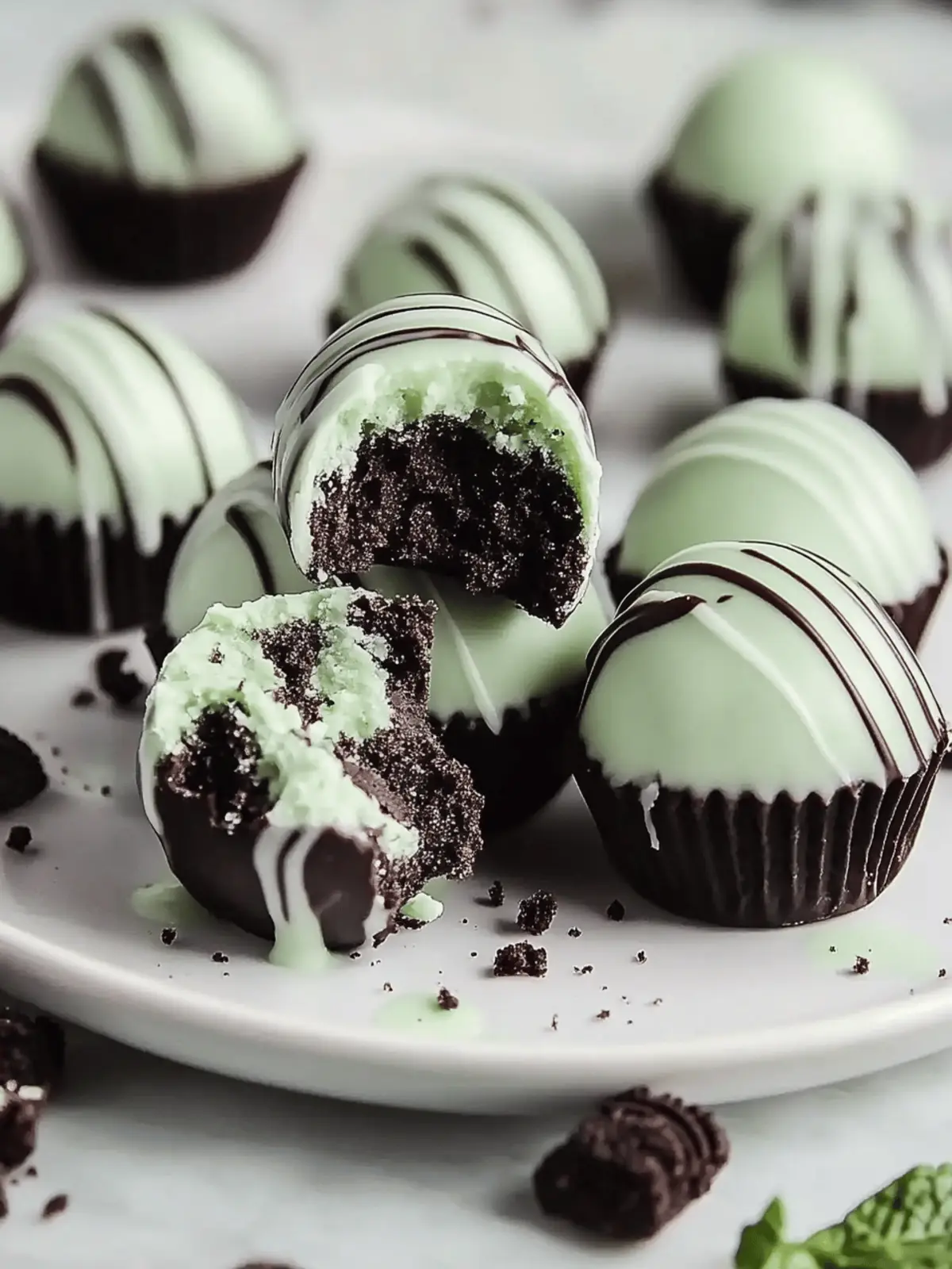Mint Oreo Truffles