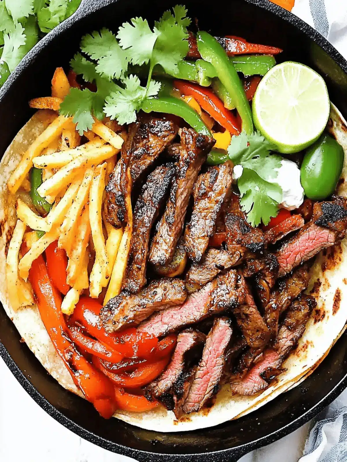 Flank Steak Fajitas