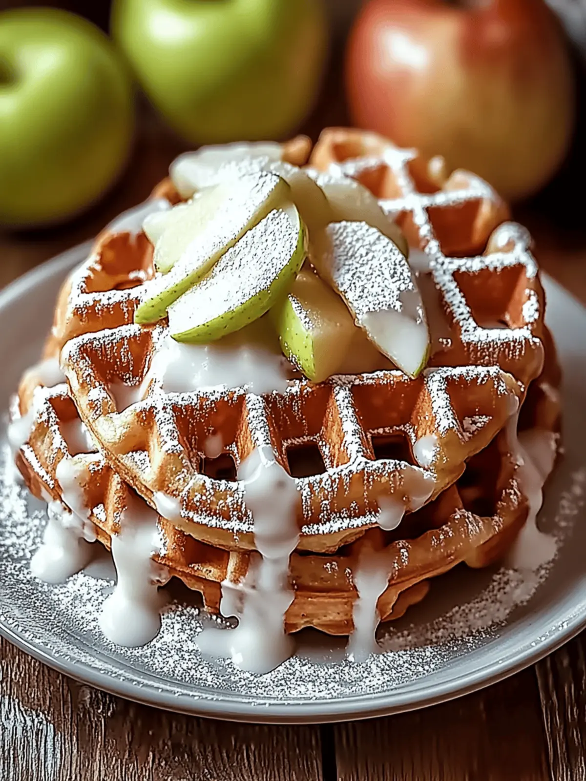 Apple Fritter Waffle Donuts