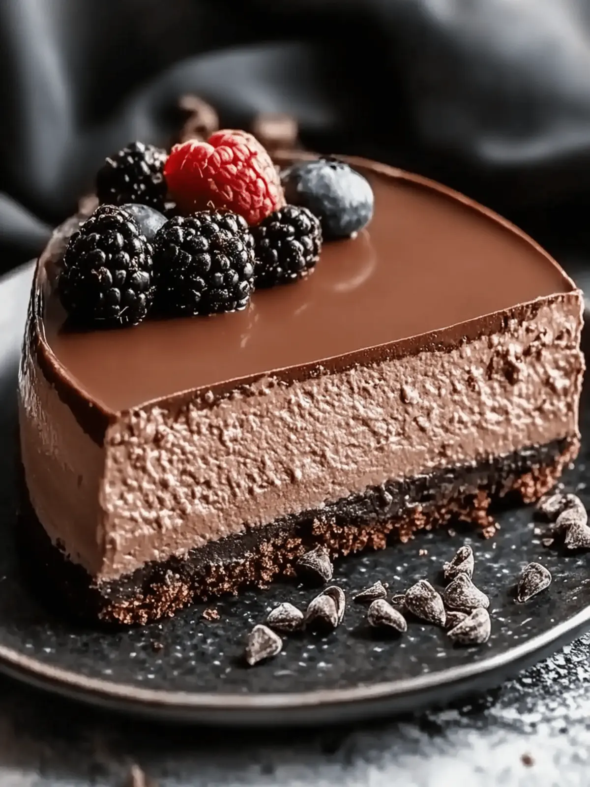 Decadent No-Bake Chocolate Cheesecake You Must Try Today 3 Chocolate Cheesecake