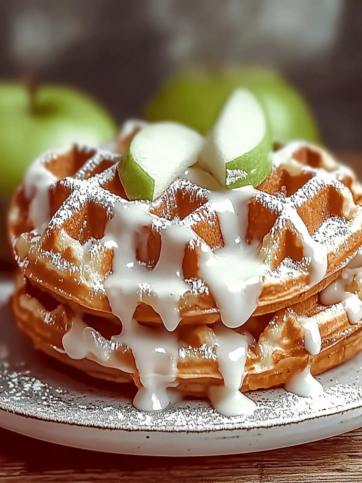 Apple Fritter Waffle Donuts
