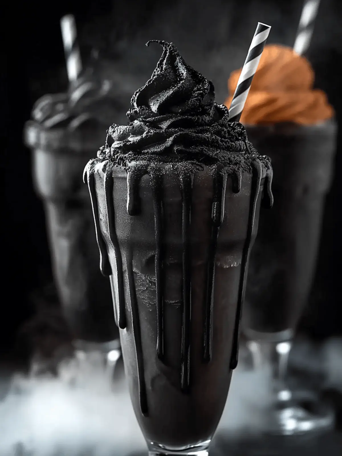 Spooky Black Milkshake