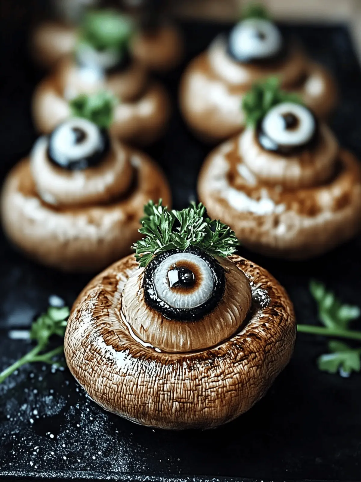 Stuffed Mushroom Eyeballs