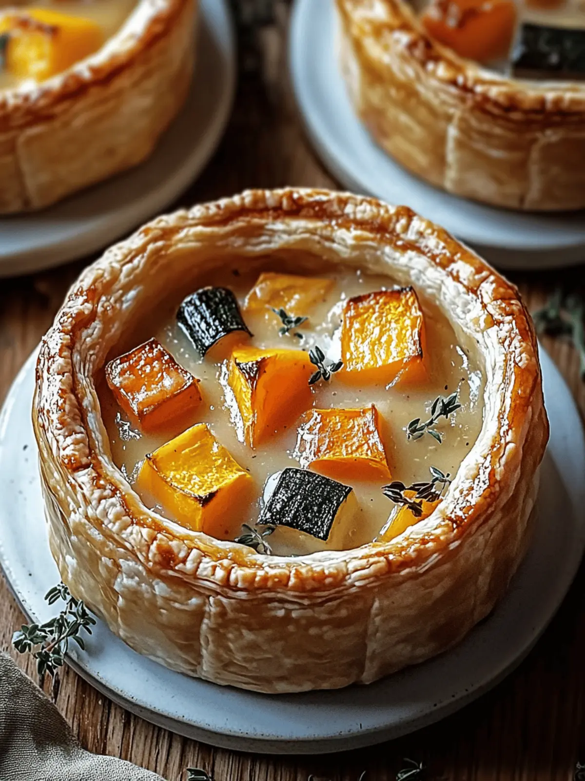Roasted Autumn Vegetable Pot Pies