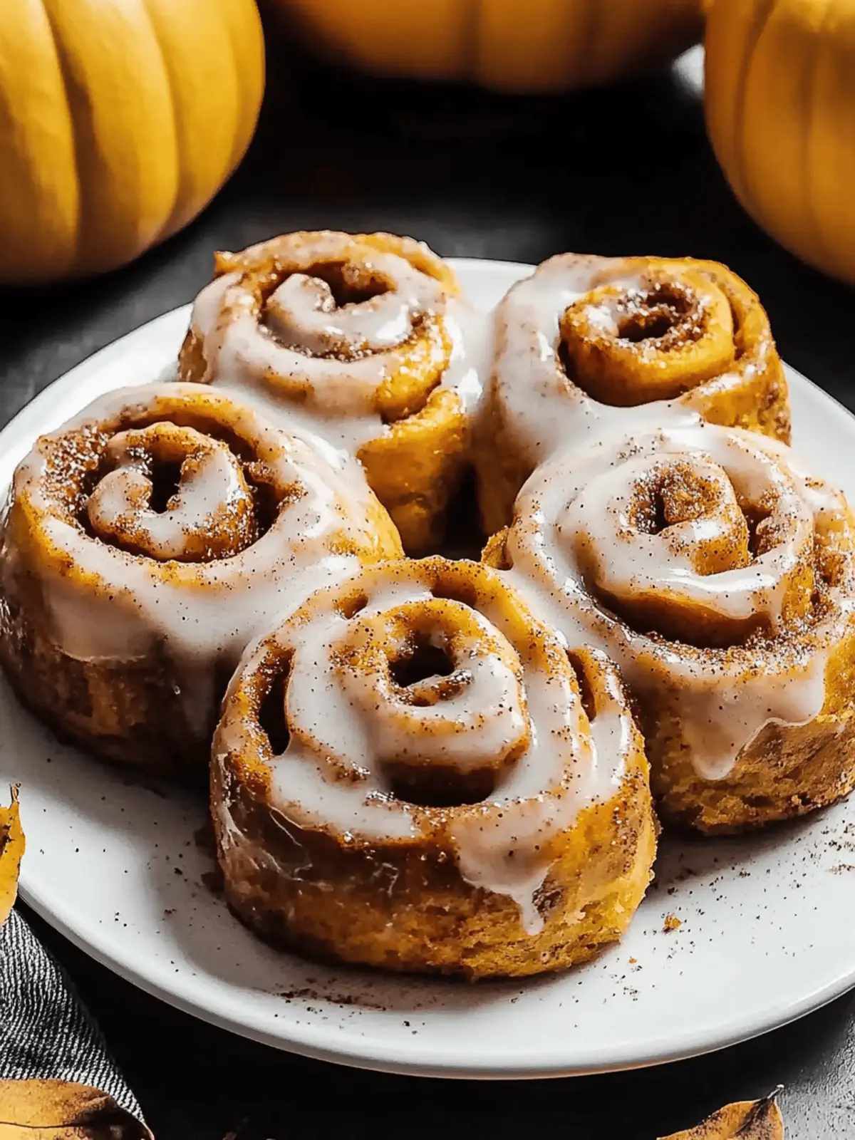 Pumpkin Chai Cinnamon Rolls